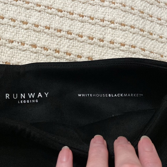 SALE White House Black Market Black Gold Stud Detail Runway Leggings - Picture 4 of 14